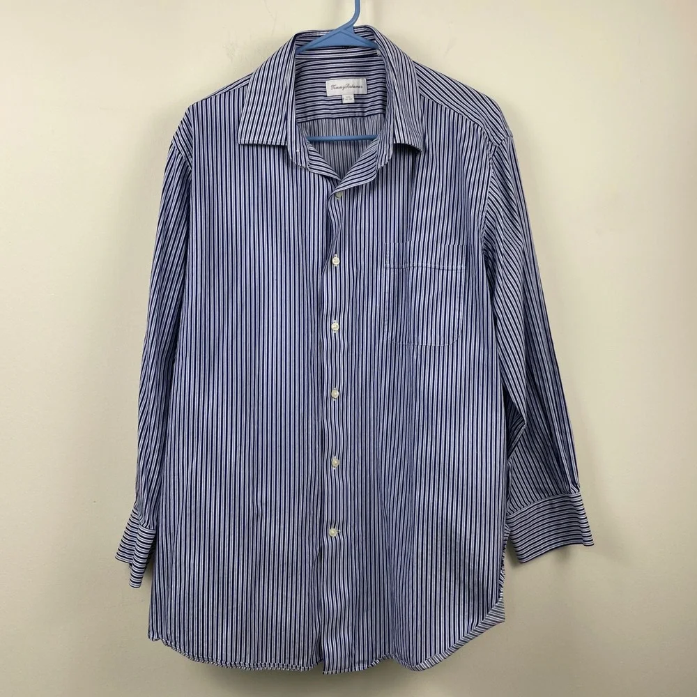 Tommy Bahama Mens Long Sleeve Button Down Shirt Bundle Silk Blend Cotton XL 17.5